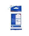 BROTHER Tape TZeFA4B 18mm Blue on White background Thermo sticky 3M - nr 8