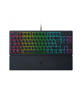 no name Razer Ornata V3 Tenkeyless niskoprofilowe; Razer Przełączniki membranowe Mecha; powlekane promieniami UV Światło LED RGB NORD Przewodowa czarna mechaniczna klawiatura do gier