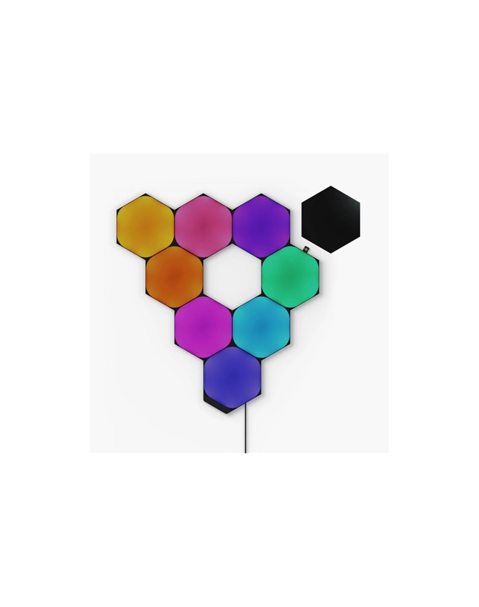 no name Zestaw startowy Nanoleaf Shapes Black Hexagons (9 paneli) Zestaw startowy Nanoleaf Shapes Black Hexagons (9 paneli) WiFi 42 W główny