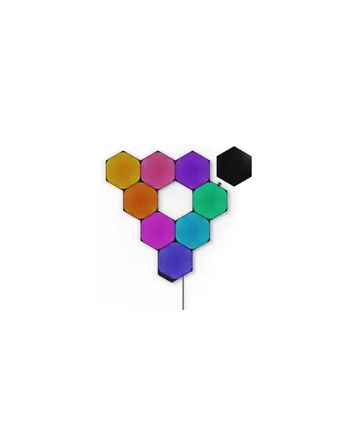 no name Zestaw startowy Nanoleaf Shapes Black Hexagons (9 paneli) Zestaw startowy Nanoleaf Shapes Black Hexagons (9 paneli) WiFi 42 W