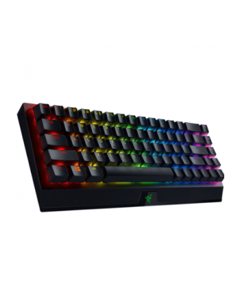 no name Mechaniczna klawiatura do gier Razer BlackWidow V3 Mini HyperSpeed, światło LED RGB, NORD, bezprzewodowy, czarny, żółty przełącznik