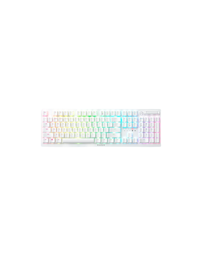no name Razer Optyczna klawiatura do gier Deathstalker V2 Pro RGB LED light, US, bezprzewodowy, biały, fioletowy przełącznik główny