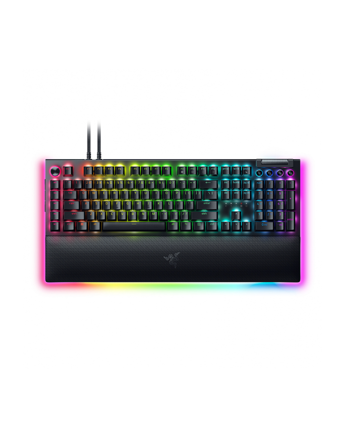 no name Mechaniczna klawiatura do gier Razer BlackWidow V4 Pro RGB LED light, US, Przewodowa, Czarny, Zielony Przełączniki, Klawiatura numeryczna główny