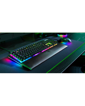 no name Mechaniczna klawiatura do gier Razer BlackWidow V4 X, żółty przełącznik, układ amerykański, przewodowy, czarny Razer