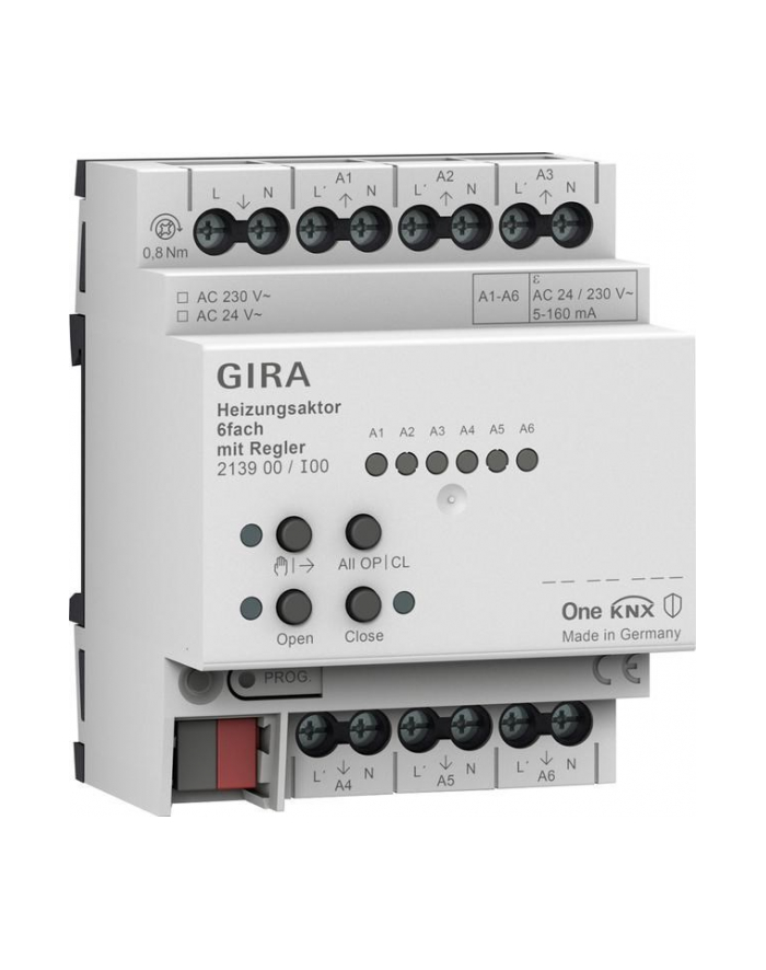 no name GIRA aktor grzewczy 6x regul KNX ONE 213900 główny