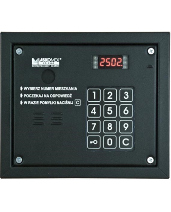 no name Laskomex CP-2503R czarna Panel audio z czytnikiem kluczy RFID