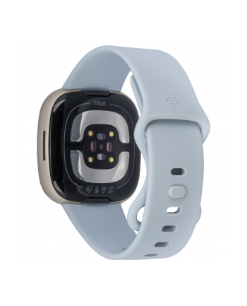 Fitbit Inteligentny zegarek NFC GPS (satelitarny) Ekran dotykowy AMOLED Monitorowanie aktywności 24/7 Wodoodporny Bluetooth Wi-Fi Niebieska mgła / Miękkie złoto