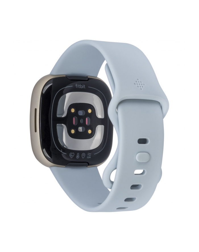 Fitbit Inteligentny zegarek NFC GPS (satelitarny) Ekran dotykowy AMOLED Monitorowanie aktywności 24/7 Wodoodporny Bluetooth Wi-Fi Niebieska mgła / Miękkie złoto główny