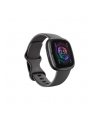 no name Fitbit Inteligentny zegarek NFC GPS (satelitarny) Ekran dotykowy AMOLED Monitorowanie aktywności 24/7 Wodoodporny Bluetooth Wi-Fi Shadow Szary / Grafitowy - nr 1