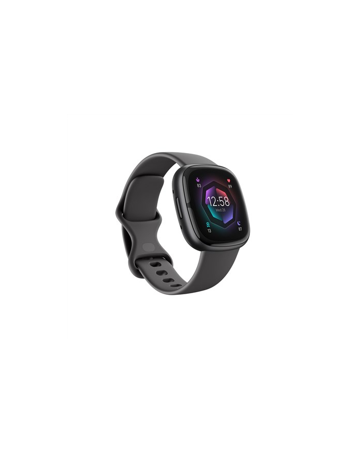 no name Fitbit Inteligentny zegarek NFC GPS (satelitarny) Ekran dotykowy AMOLED Monitorowanie aktywności 24/7 Wodoodporny Bluetooth Wi-Fi Shadow Szary / Grafitowy główny