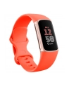 Fitbit Charge 6 Fitness tracker Opaska NFC - koralowy; Koperta - Champagne Gold Aluminium - nr 14