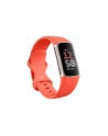 Fitbit Charge 6 Fitness tracker Opaska NFC - koralowy; Koperta - Champagne Gold Aluminium - nr 21