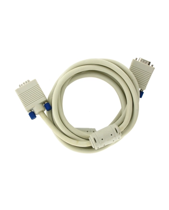 Kabel monitorowy D-SUB SVGA M/M 3,0m ferryt - retail