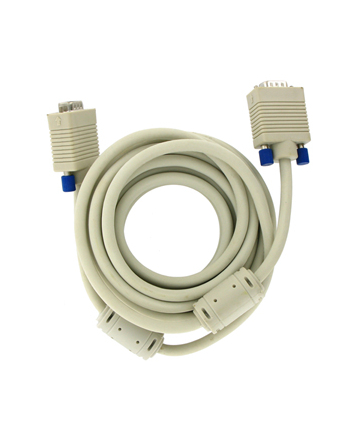 Kabel monitorowy D-SUB SVGA M/M 5,0m ferryt - retail