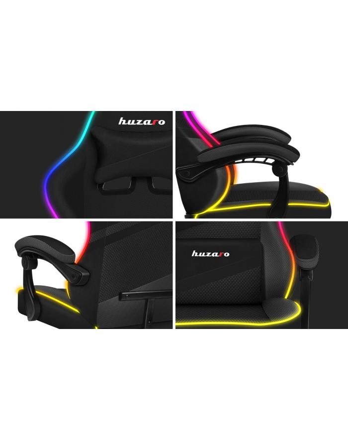 Fotel gamingowy Huzaro Force 44 RGB Black główny