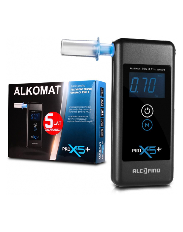 no name Alkomat Alcofind Pro x-5+ 5 lat gwarancji, 24mc serwisu główny