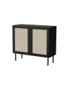cama meble Komoda JUTA 2D 100x39,5x90 czarny + linol calabria - nr 5