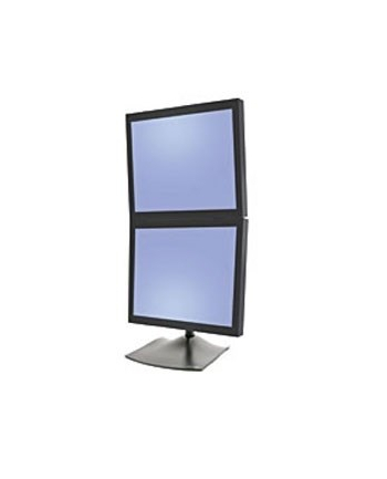 no name Ergotron DS100 SERIE 2X LCD FREESTAND/BLACK 28IN VERTICAL HIGHT 2 CLAM