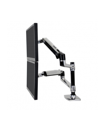 no name Ergotron LX DUAL STACKING ARM POLISHED/24IN 181KG LIFT33 MIS-D 10Y WA
