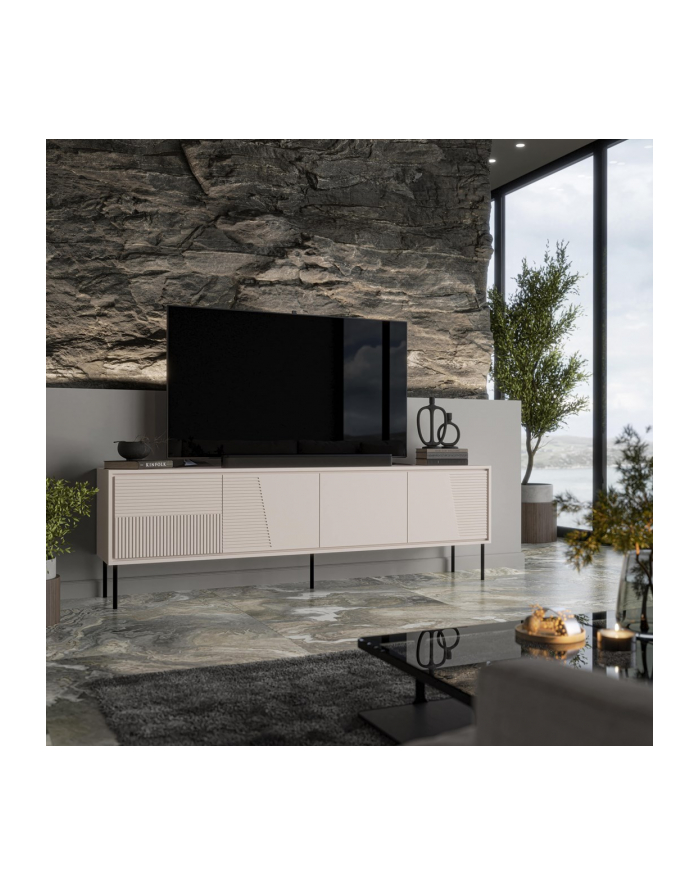 cama meble Szafka RTV ABI 4D 200x38x62 kaszmir mat główny