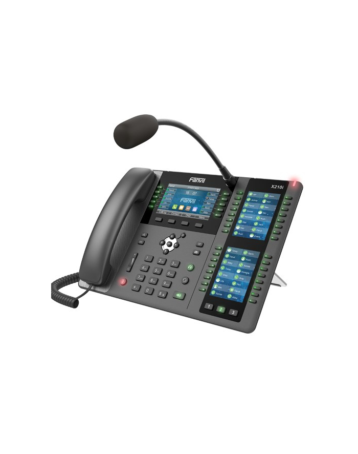 no name Fanvil X210i | Telefon VoIP | IPV6, HD Audio, Bluetooth, RJ45 1000Mb/s PoE, 3x wyświetlacz LCD główny