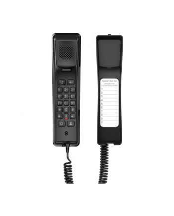 no name Fanvil H2U Czarny | Telefon VoIP | HD Audio, RJ45 100Mb/s PoE, montaż na ścianie