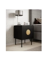cama meble Szafka nocna 2szt PALAZZO 44,5x40x59 czarny + dąb craft - nr 4