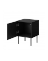 cama meble Szafka nocna 2szt PALAZZO 44,5x40x59 czarny + dąb craft - nr 6