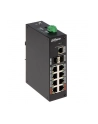 no name Dahua Swith 11-portowy przełącznik z 8 portami gigabit PoE 8x RJ45 1000M (zasilanie PoE) 2x SFP 1000M 1x RJ45 1000M PFS3211-8GT-120-V2 - nr 1