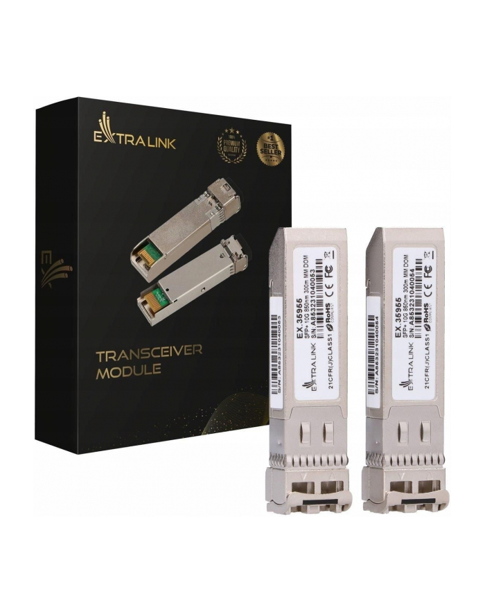 Extralink SFP+ 10G 2-pack | Moduł SFP+ główny