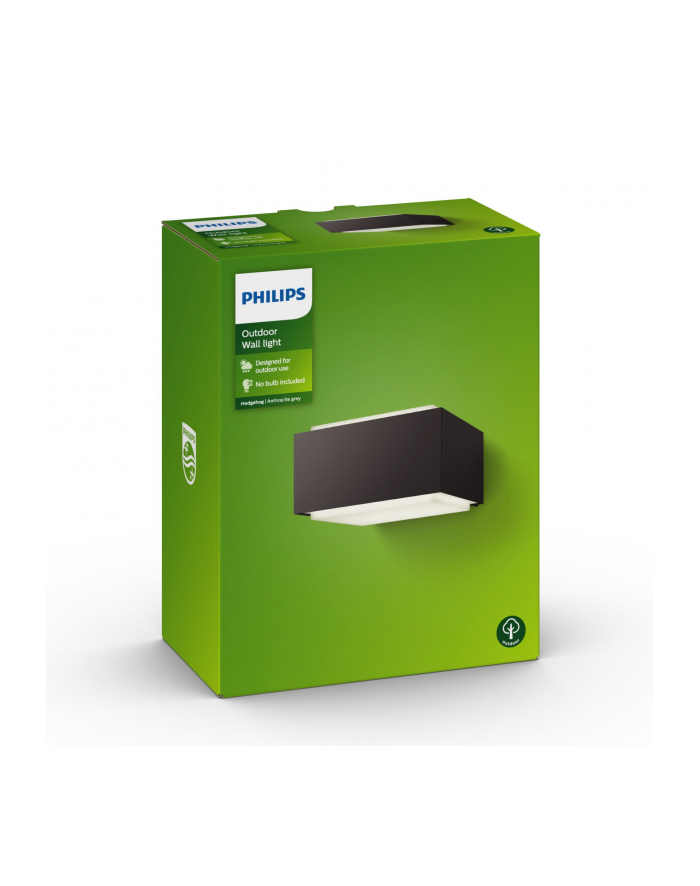 no name HEDGEHOG ANTRACYT OPRAWA ŚCIENNA KINKIET ELEWACYJNY 1X E27/ 42W IP44 ALUMINIUM/ TWORZYWO główny