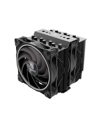 no name Akasa Soho H7 Dual Tower CPU Cooler, ARGB - 120 mm, czarny