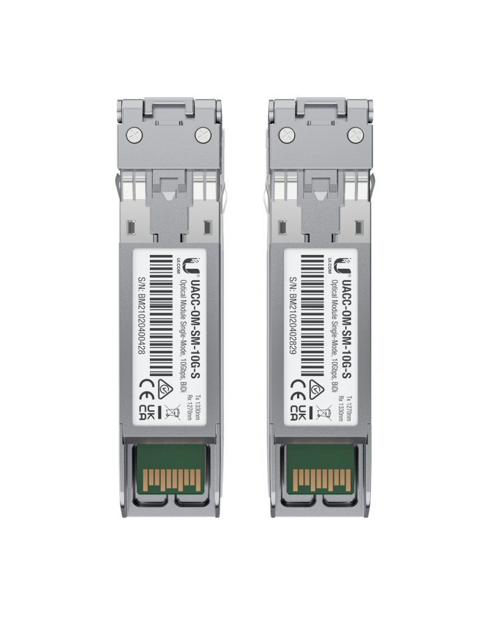 no name Ubiquiti UACC-OM-SM-10G-S-2 | Moduł SFP+ | BIDI, SM, Simplex LC, 10Gbps, 10km główny