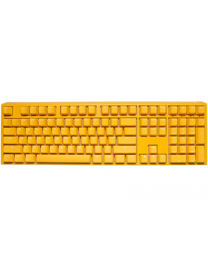 no name Żółta klawiatura gamingowa Ducky One 3, RGB LED – MX-Speed-Silver (US) główny