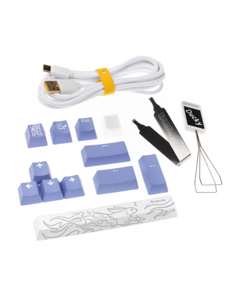 no name Klawiatura gamingowa Ducky One 3 Aura White Mini z podświetleniem LED RGB – MX-Blue (US) nr 1