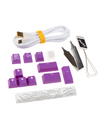 no name Klawiatura gamingowa Ducky One 3 Aura White, RGB LED - MX-Brown (US) nr 1