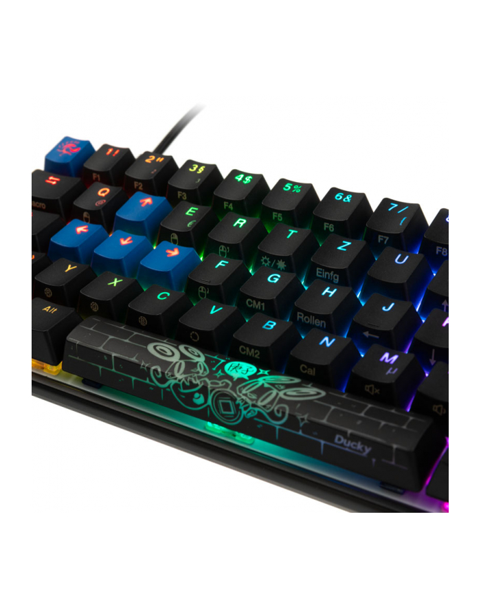 no name Ducky Mecha Mini Klawiatura Gamingowa, MX-Brown, RGB-LED - Czarna główny