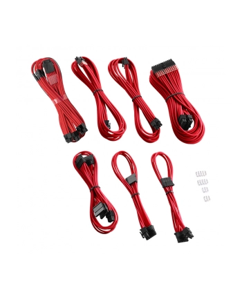 no name CableMod C-Series PRO ModMesh 12VHPWR Zestaw do Corsair RM, RMi, RMx (czarna etykieta) - czerwony