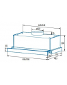 CATA TFB-5160 X Hood, Energy efficiency class C, Width 595 cm, Max 297 m3/h, Mechanical control, LED, Stainless steel CATA - nr 2