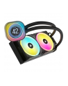 no name Corsair iCUE LINK H100i RGB LCD Kompletne chłodzenie wodne - 240 mm, czarny - nr 32