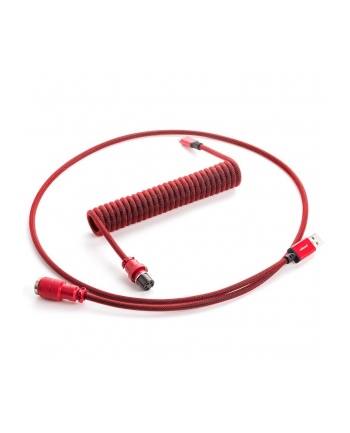 no name CableMod PRO spiralny do klawiatury USB-C na USB Typ A, Republic Red - 150cm