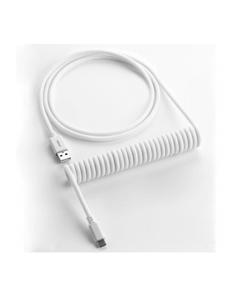 no name CableMod Classic Spiralny do Keyboardu USB-C na USB Typ A, Glacier White - 150cm