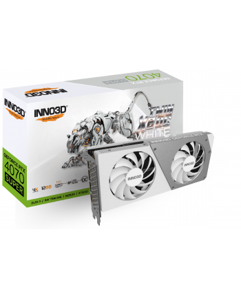 Karta graficzna INNO3D GeForce RTX 4070 SUPER TWIN X2 OC WHITE