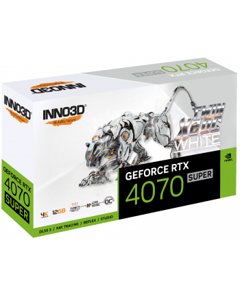 Karta graficzna INNO3D GeForce RTX 4070 SUPER TWIN X2 OC WHITE