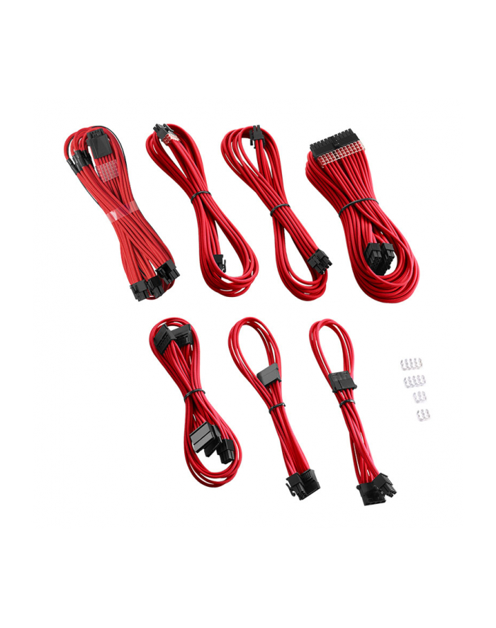 no name CableMod C-Series PRO ModMesh 12VHPWR Zestaw do Corsair RM, RMi, RMx (czarna etykieta) - czerwony główny