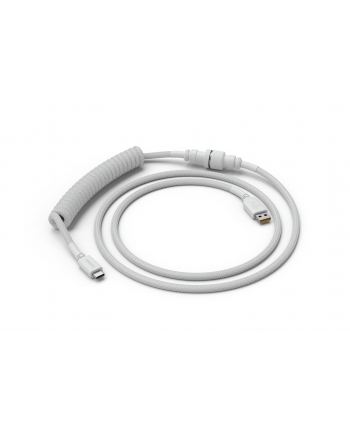 no name Glorious spiralny Ghost biały, USB-C na USB-A, 137m - biały
