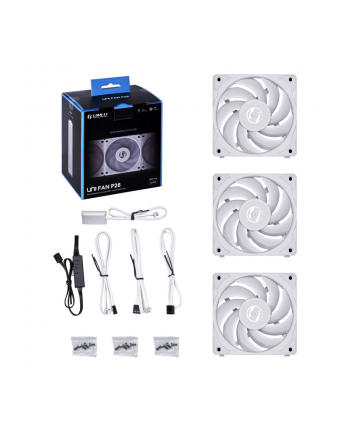 no name Lian Li UNI FAN P28, Triple Pack - 120mm, biały