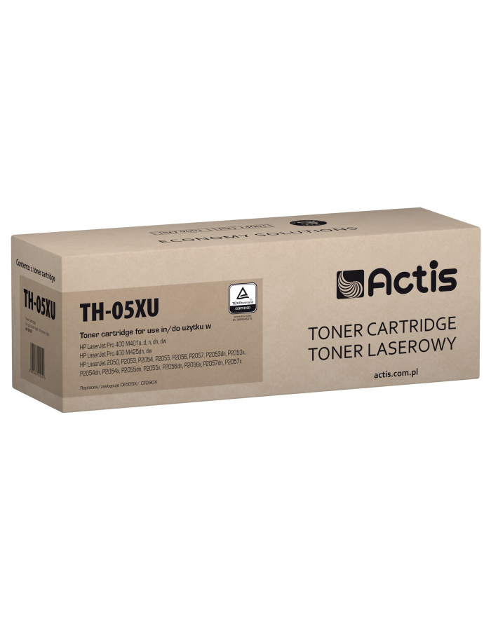 Actis TH-05XU Toner Uniwersalny (zamiennik HP 05X CE505X, CF280X, Standard; 7200 stron; czarny) główny