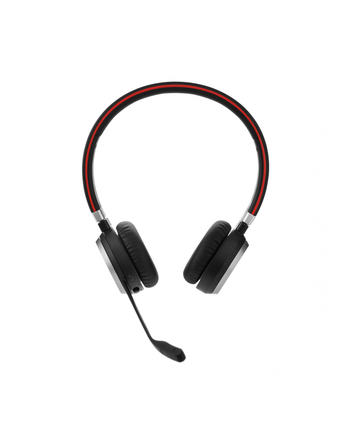 Jabra Evolve 65 SE Link380a MS Stereo bezprzewodowy stereofoniczny zestaw słuchawkowy z certyfikatem dla Microsoft Teams wraz ze stacją ładującą główny