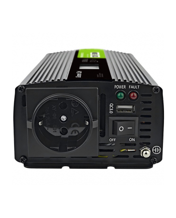 GREEN CELL PRZETWORNICA LCD 12V/230V 500W/1000W CZYSTY SINUS INVGC12P500LCD
